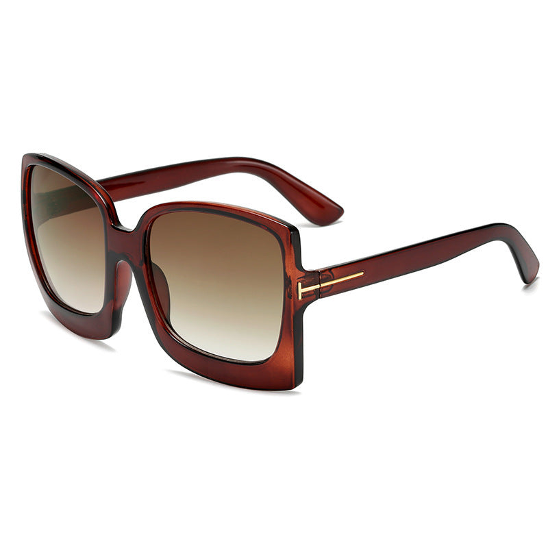 Lunettes de soleil léopard grande monture