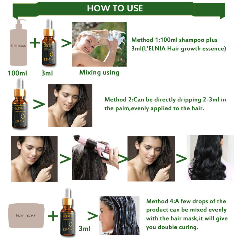 Huiles essentielles pour les cheveux