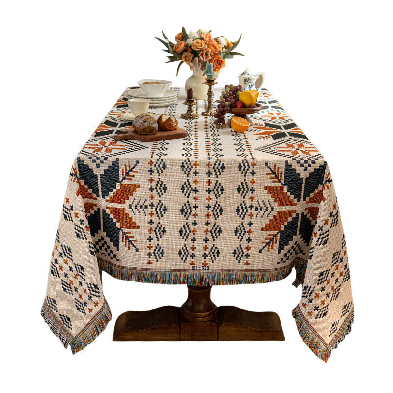 Bohemian Tablecloth Cotton Yarn Tassel