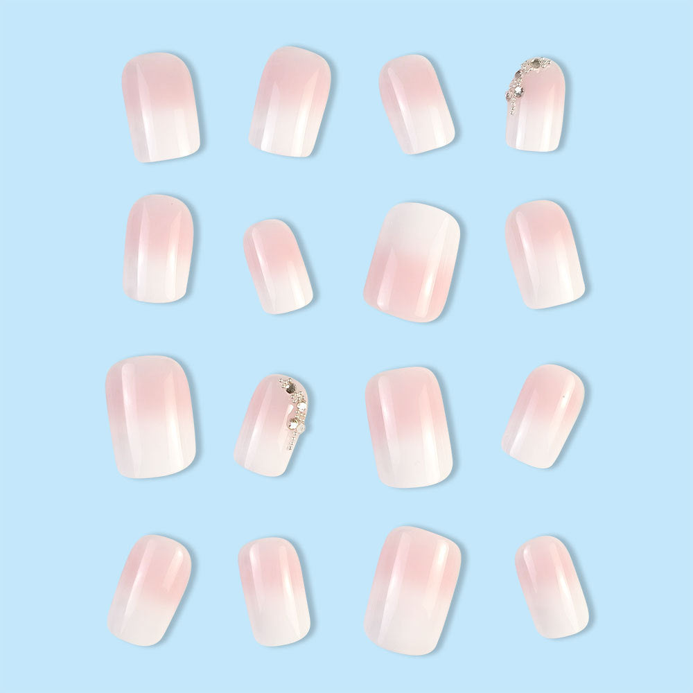 Autocollant à Ongles en Poudre Gelée Dégradée pour Femmes