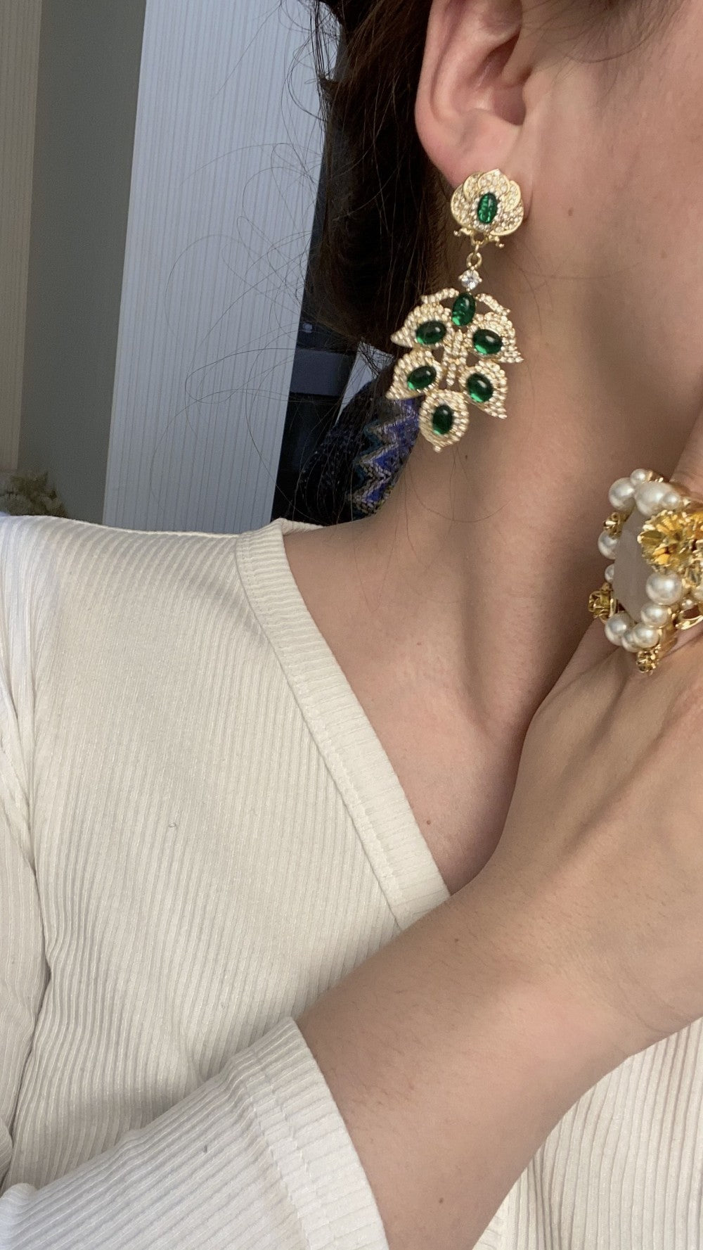 Boucles d'oreilles vintage « Heavy Industry » en argent véritable