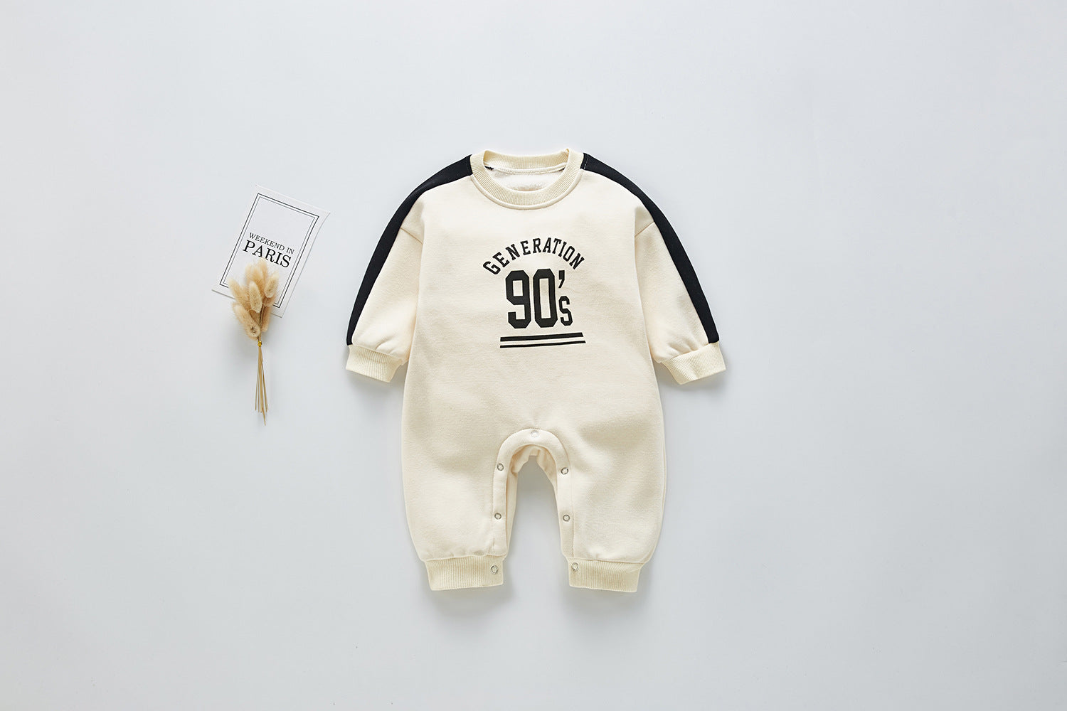 Number and fleece jumpsuit