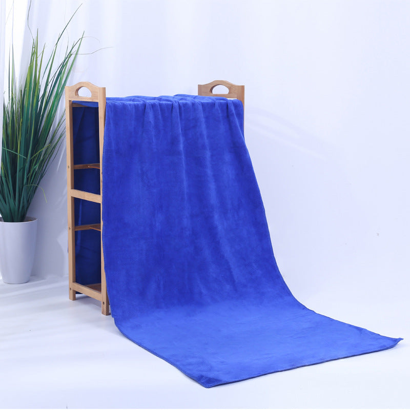 Serviette de lavage de voiture épaissie en microfibre, serviettes de bain pour salon de beauté