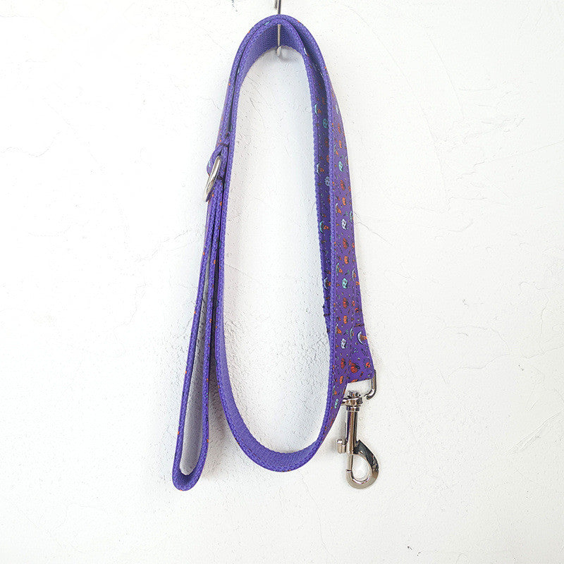 Ensemble d'accessoires pour animaux de compagnie d'Halloween violet - Collier pour chien