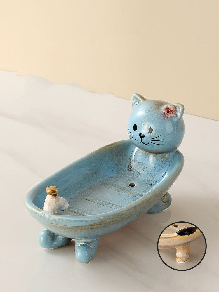 Boîte à Savon de Dessin Animé Ménage Enfants Mignon Grand Support à Savon de Toilette