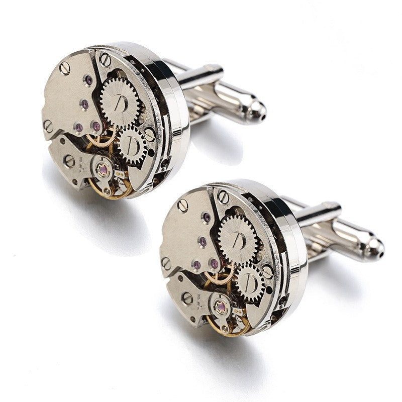 High-end Watch Movement Cufflinks Men
