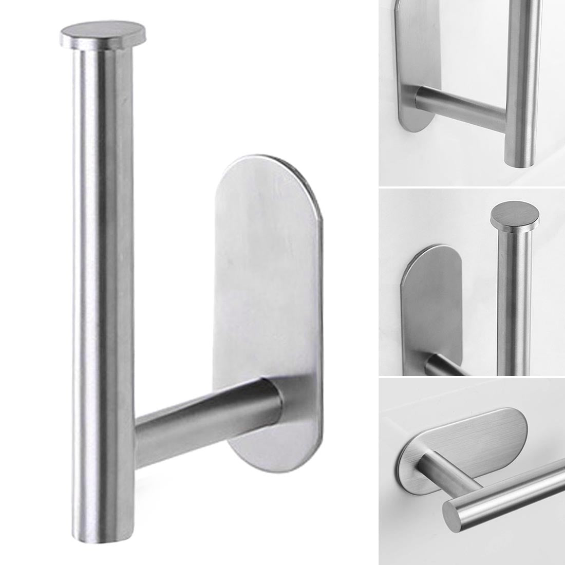 Porte-papier toilette en acier inoxydable