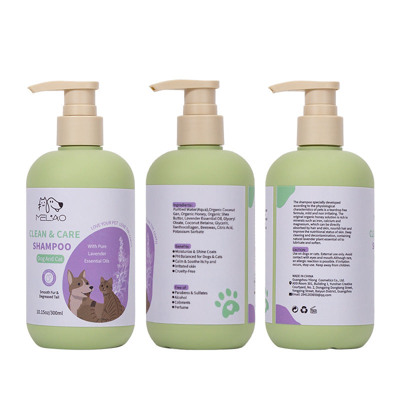 Gel douche shampooing pour animaux domestiques Soin longue durée