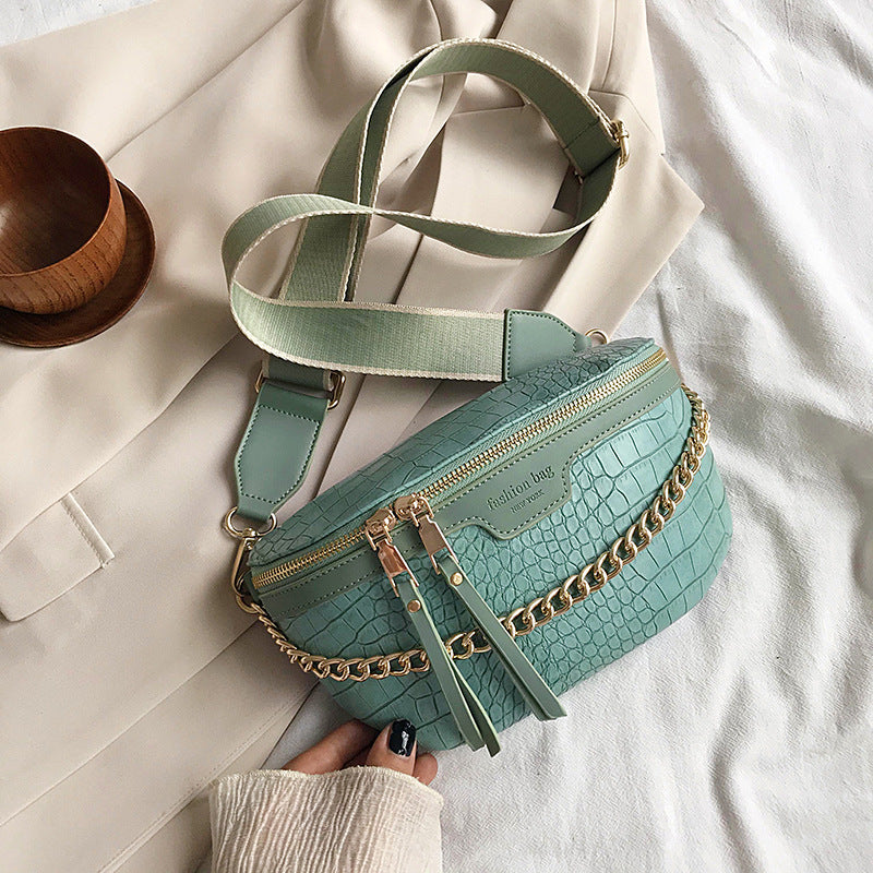 Sac de poitrine bandoulière large pour femme
