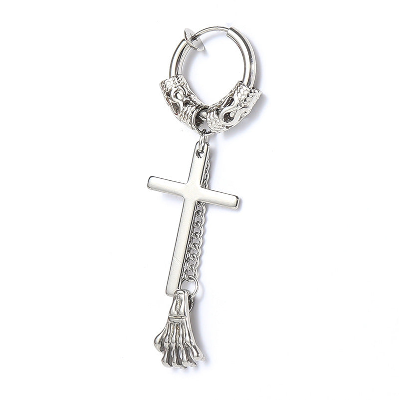 Trendy male earrings dark street earrings