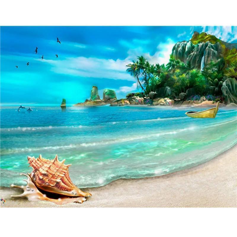 5D Diamond Painting Strandlandschaft
