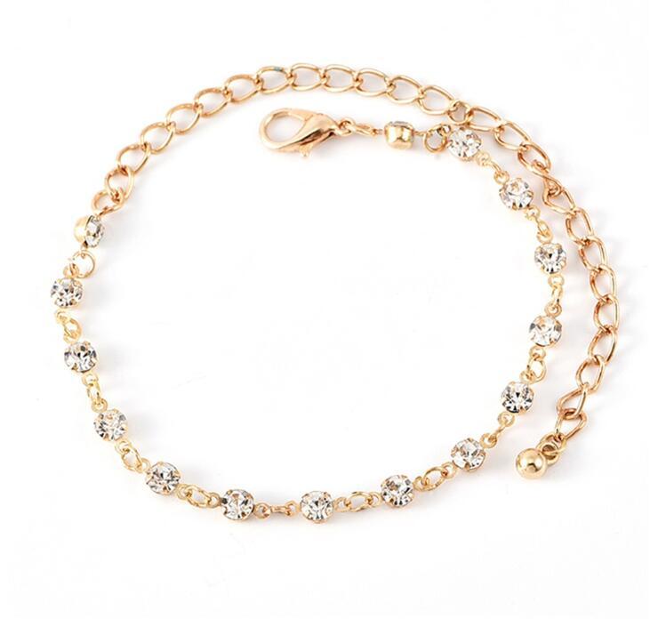Cheville de plage populaire pour femme, coquille tissée, chaîne en diamant, pendentif abeille entièrement pavé, multicouche