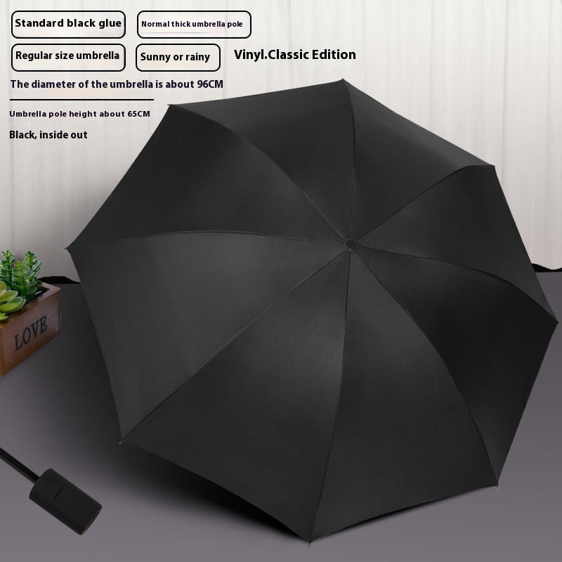 Flat Five-fold Six-bone Sun Protection Sunshade Mini Capsule Umbrella