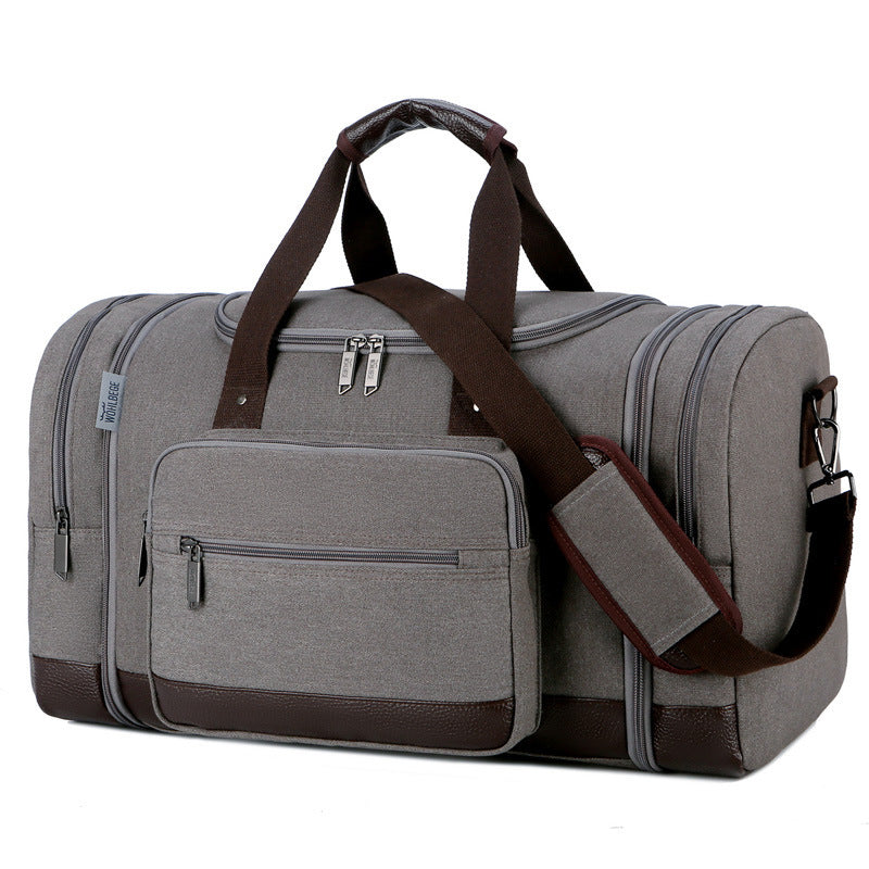 Sac de voyage grande capacité en toile Sac de cabine pour hommes Sac de sport coréen Sac de gym