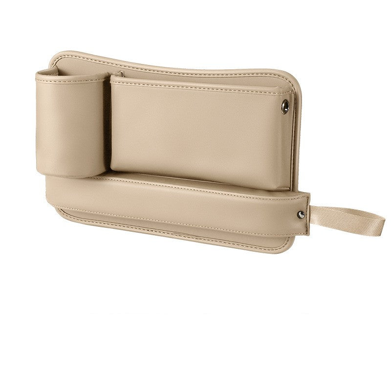 Organisateur de vide de siège de voiture, boîte de rangement latérale de console automatique avec porte-gobelet