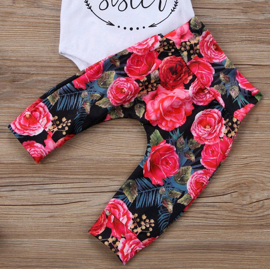 Ensemble trois pièces de vêtements pour bébé fille, nouvelle collection automne, en coton, manches longues, avec bandeau coloré