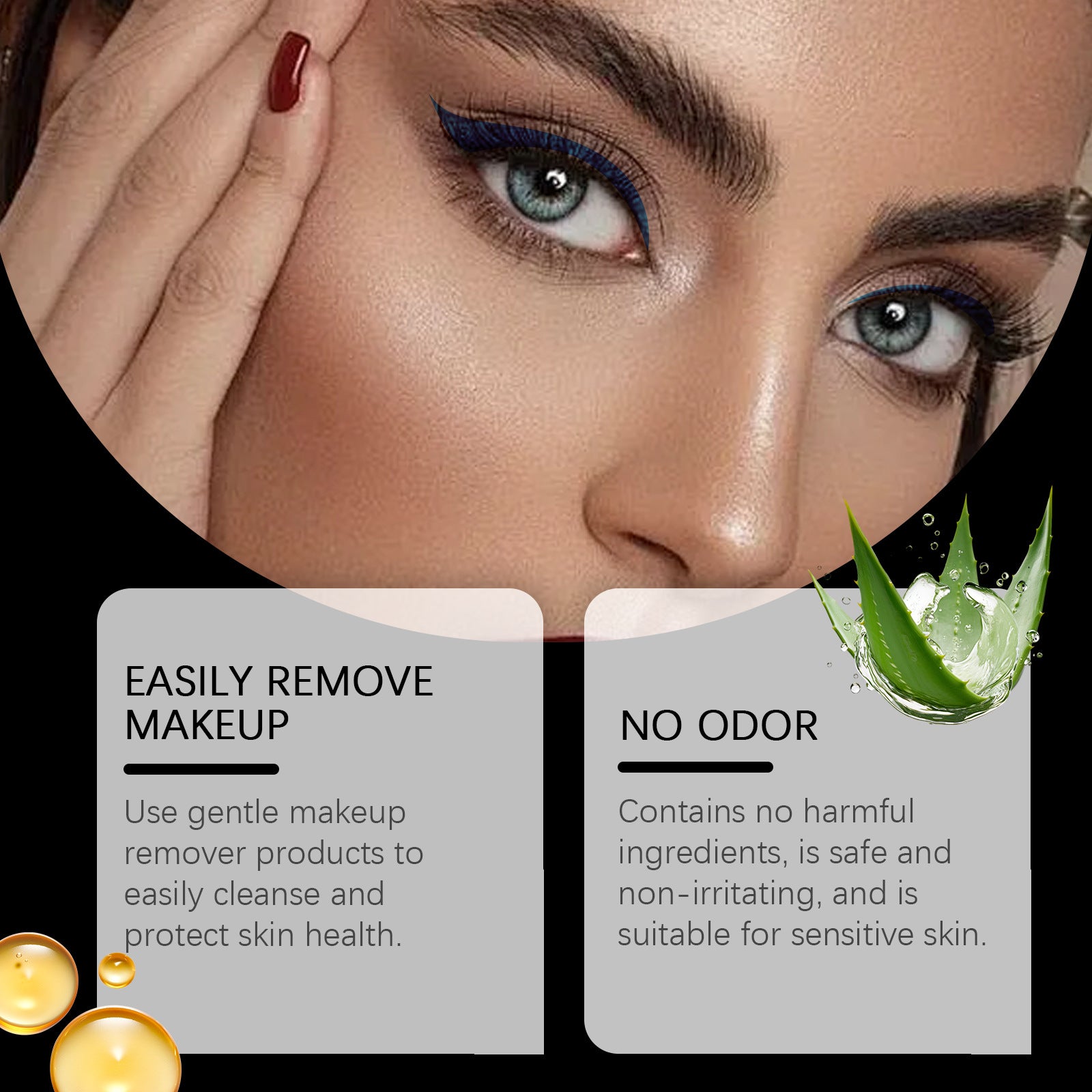 Eye-liner liquide néon soyeux 8 couleurs pour fête