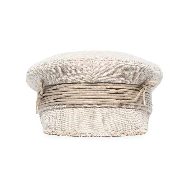 Cotton and linen cap