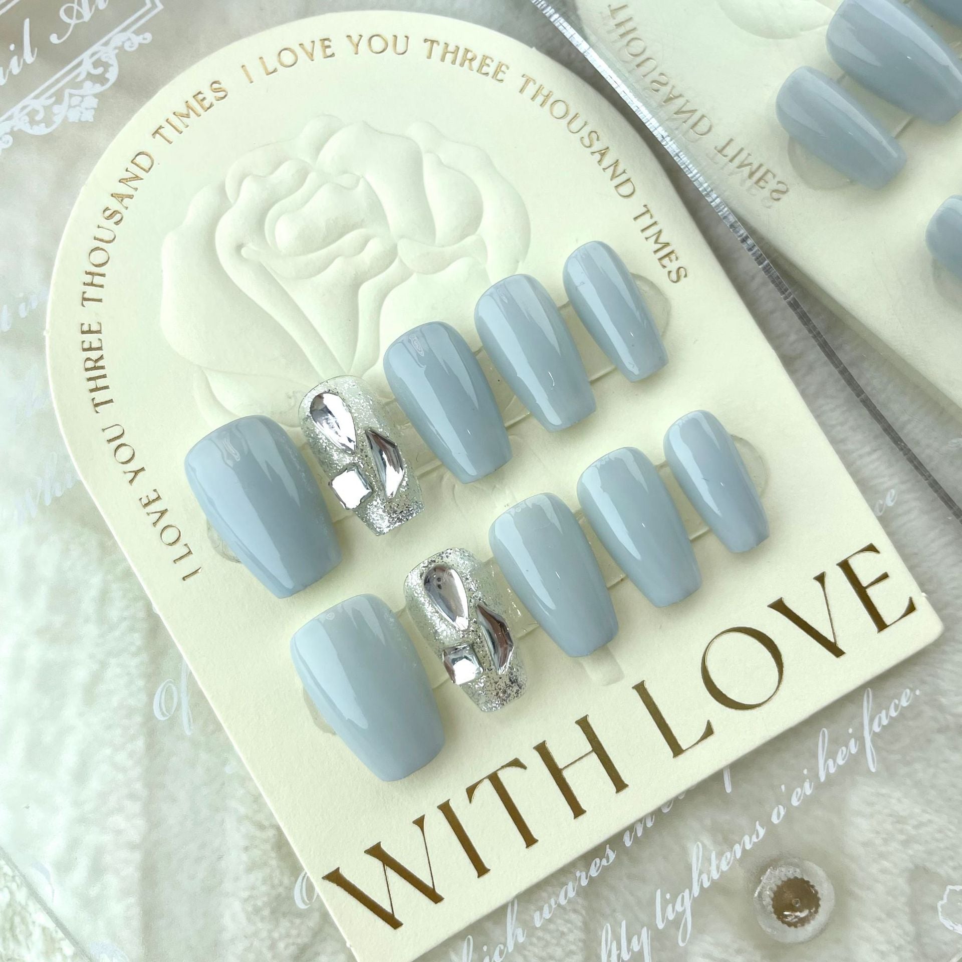 Autocollants faits main Faux ongles Patch à ongles amovible