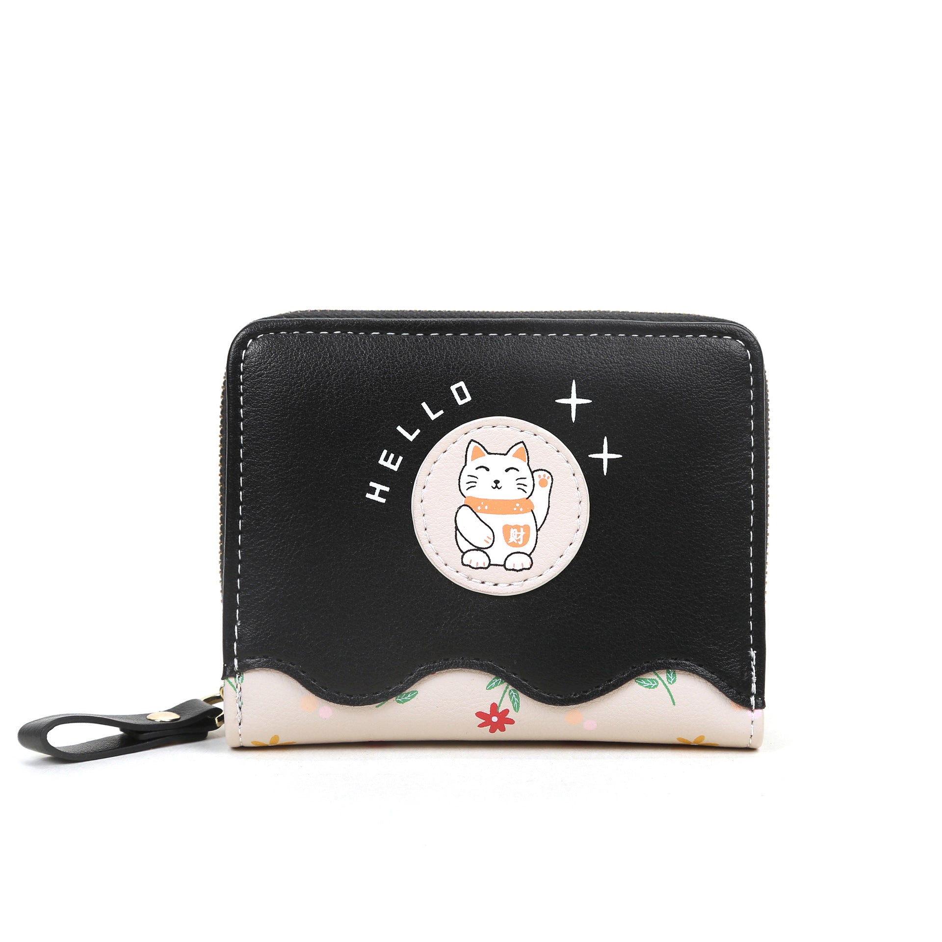 Portefeuille simple et mignon en patchwork pour femmes