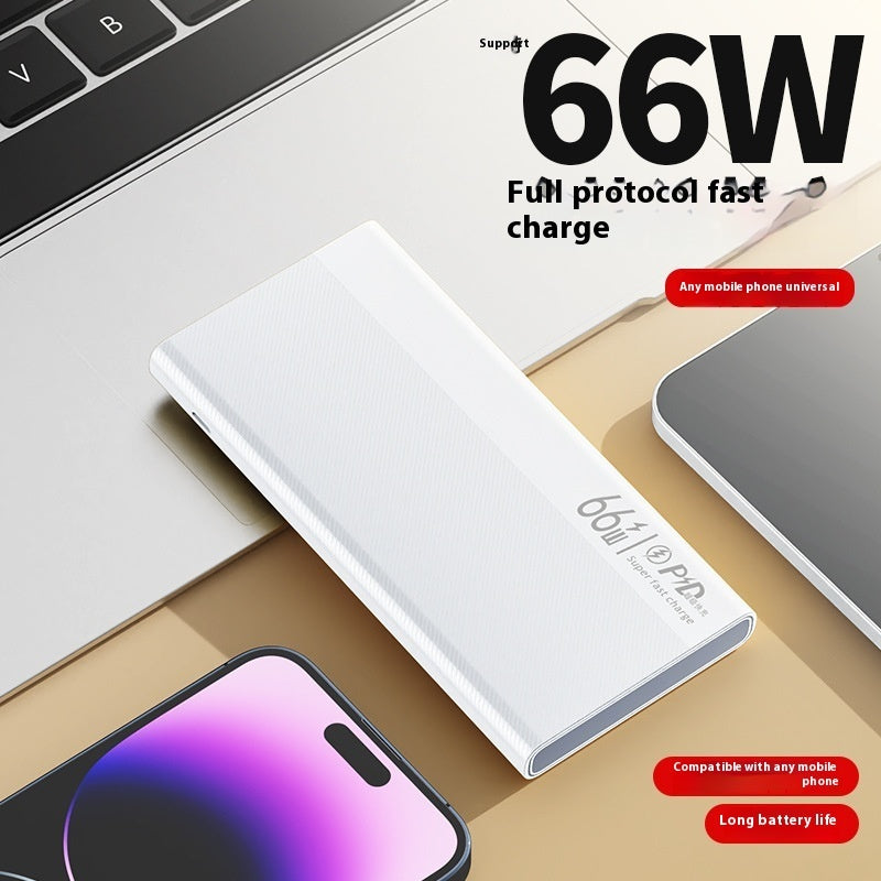 Batterie Externe Grande Capacité Recharge Rapide PD66w Légère Universelle