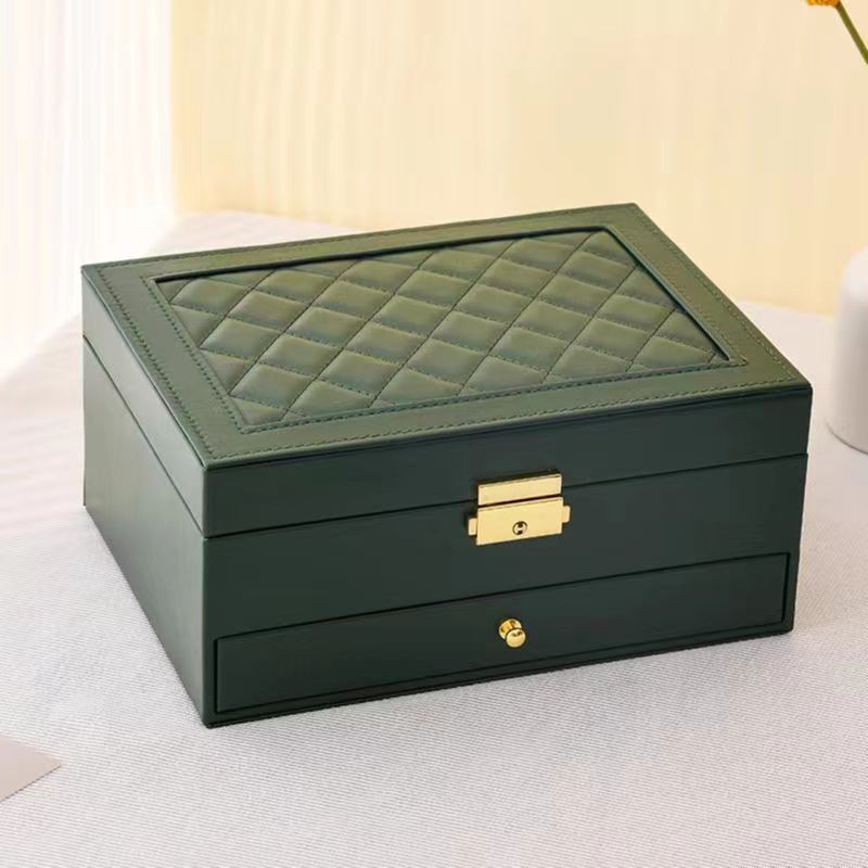 Three Layer Lockable Jewelry Storage Box