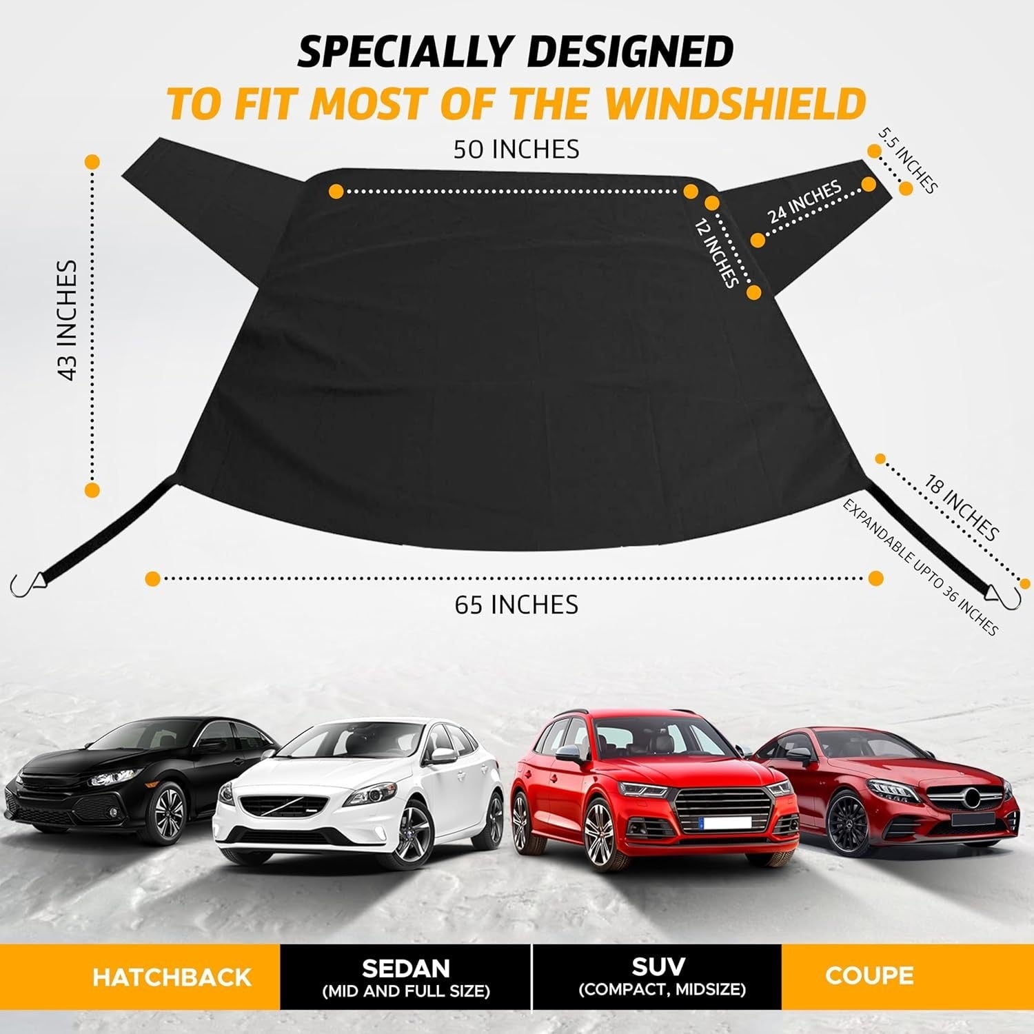 Car Windshield Glass Snow-proof Car Cover Sunshade
