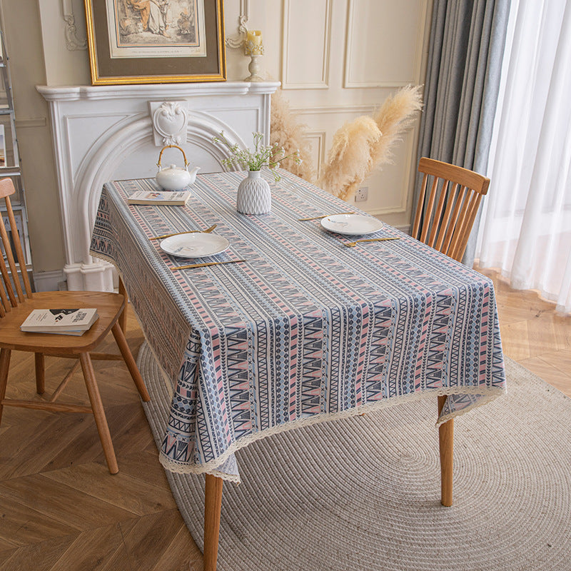 Nappe de style ethnique Nappe bohème Tapis de table Ins Camping