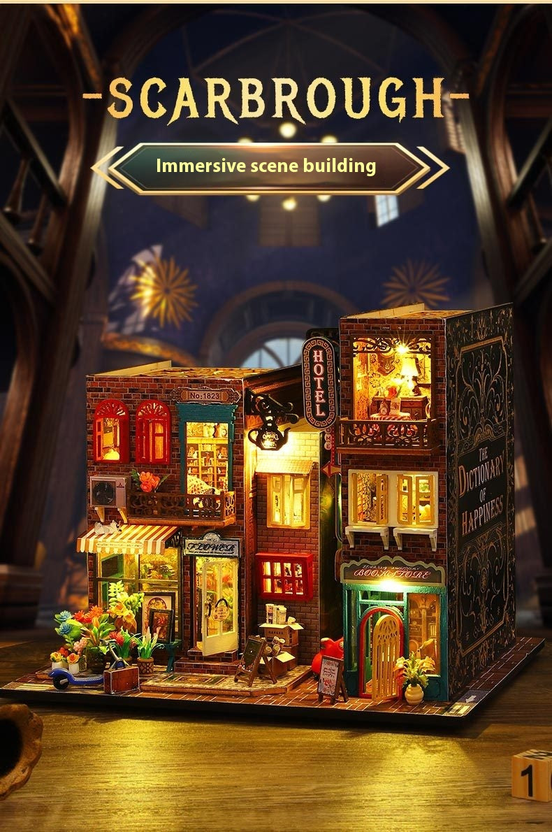 Maison de campagne DIY Scarborough Art House Cadeau DIY Jouet Maisonnette Book Stand