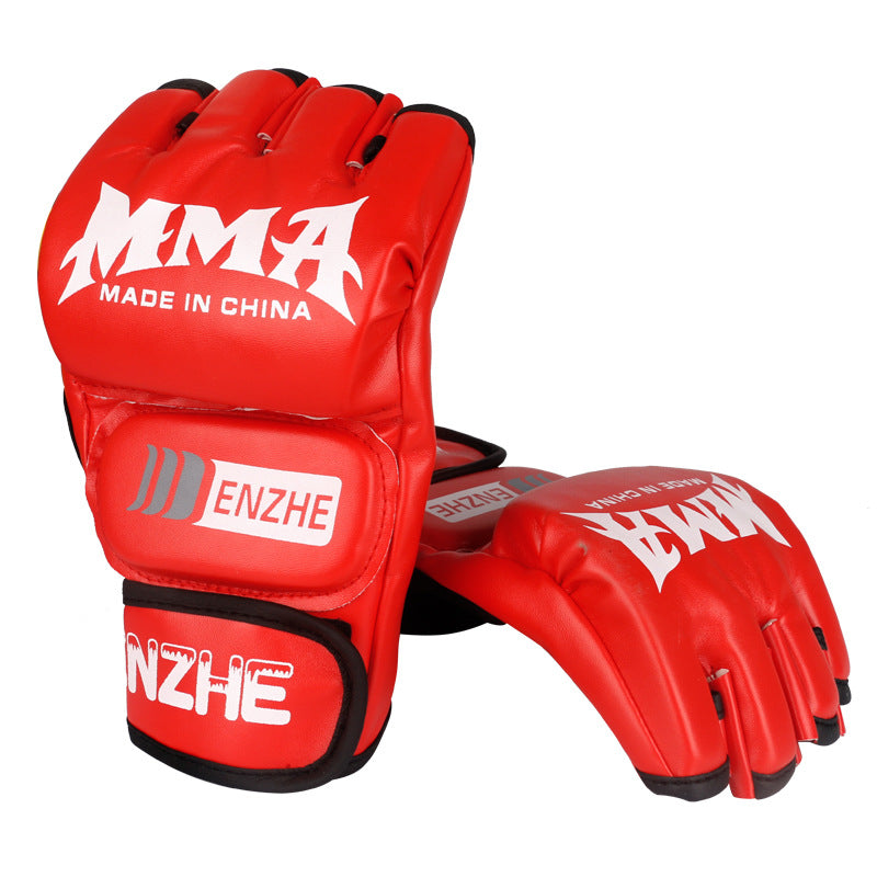 Sanda Muay Thai Half-finger Split Finger Fighting Gloves
