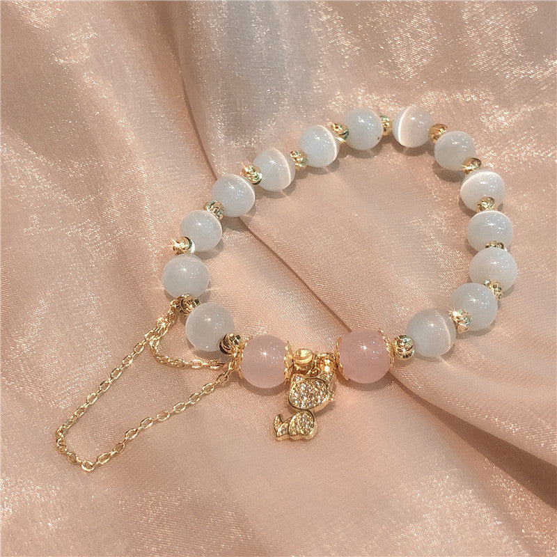 Fashion Opal Powder Crystal Bracelet