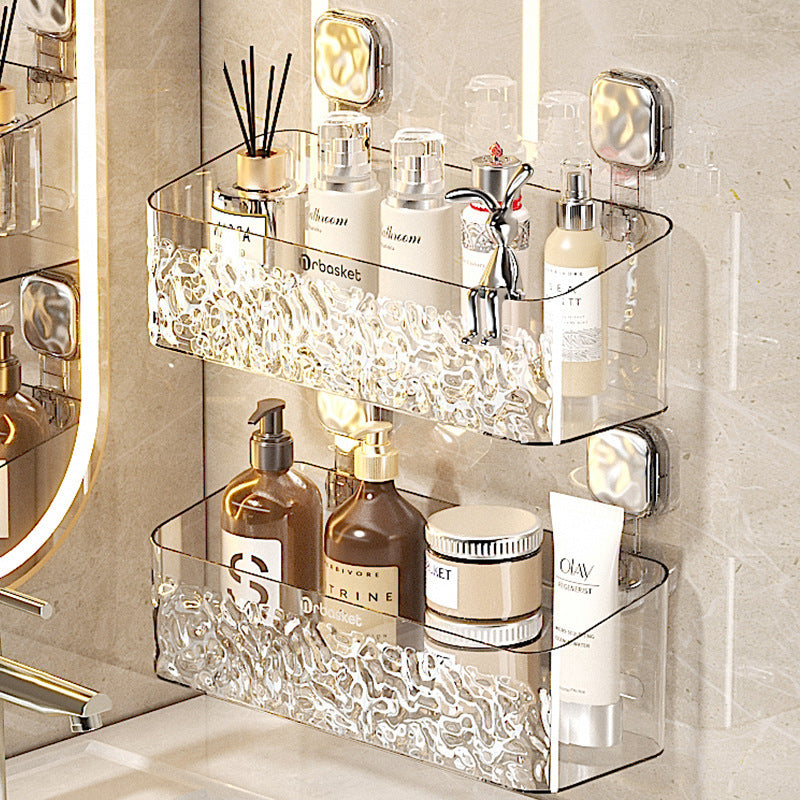 Toilet Rack Punch-free Bathroom Hanging Basket Wall