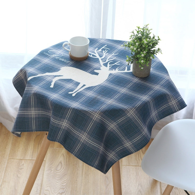 Pastoral Modern Simple Fabric Cotton And Linen Small Round Table Coffee Table Cloth And Tablecloth
