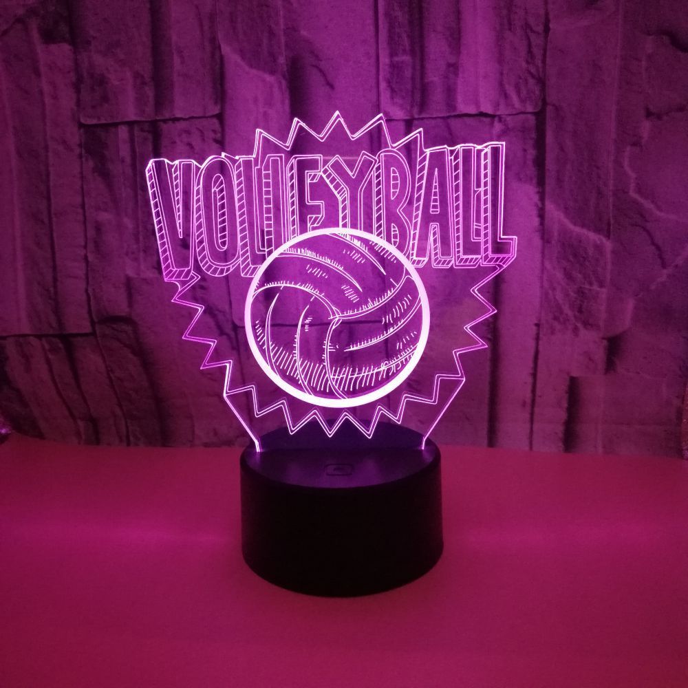 Veilleuse LED 3D volleyball