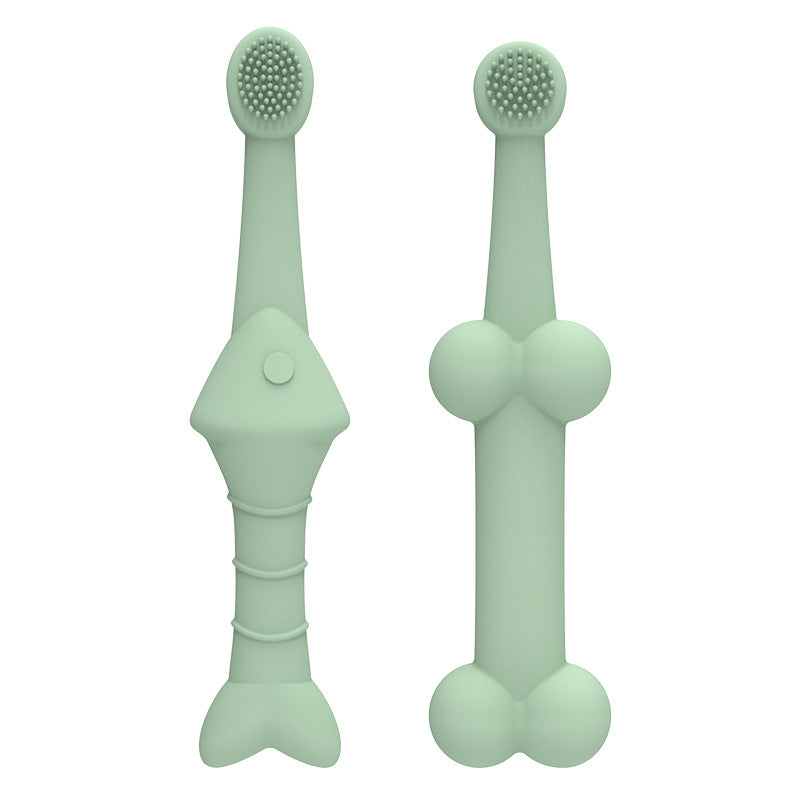 Brosse à dents en silicone pour animaux de compagnie pour le nettoyage buccal