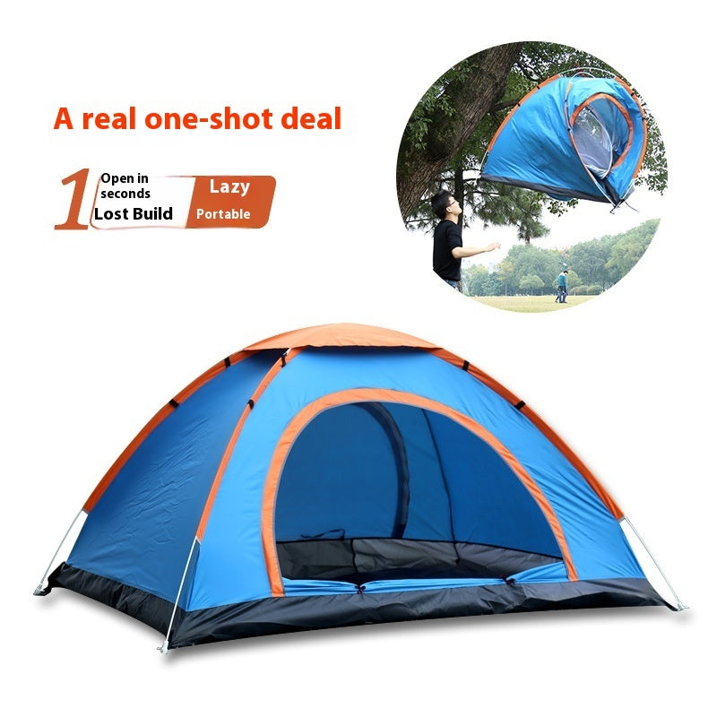 Tente de camping automatique double porte multi-personnes