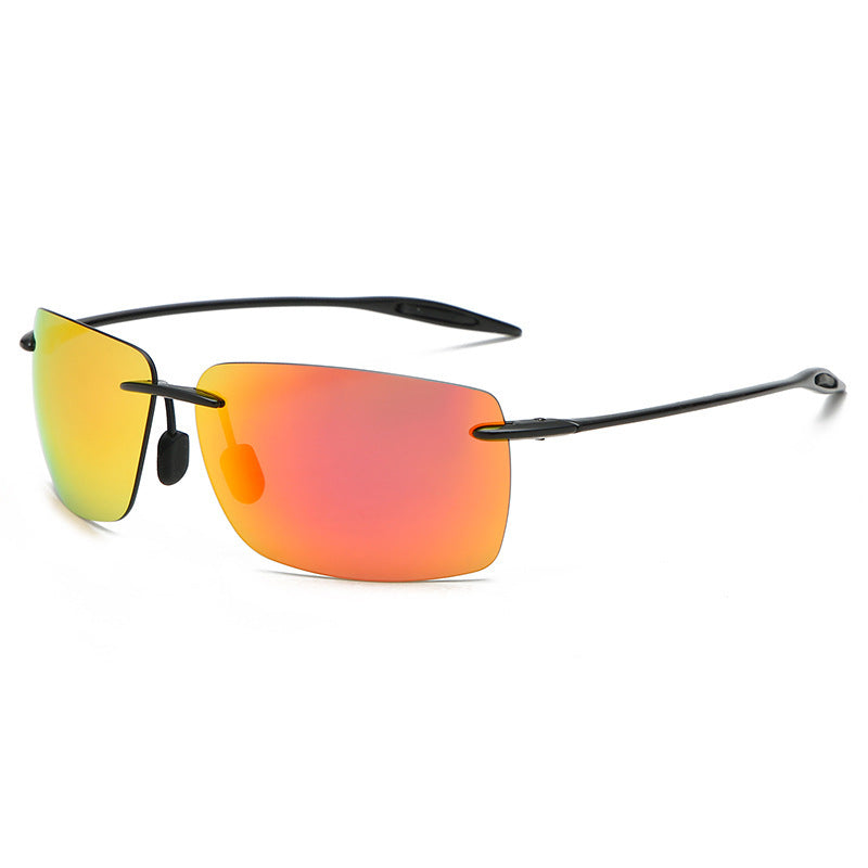 Lunettes de soleil légères sans monture en TR90 pour hommes