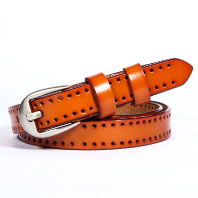 Ceinture en cuir creuse