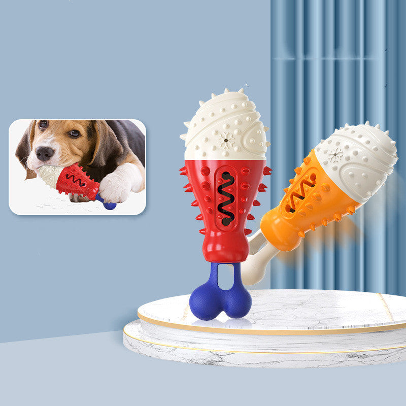 Jouet à mâcher pour chien en forme de patte de dinde, brosse à dents, nettoyage des molaires