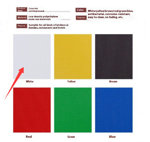 PE Mildew-proof And Tasteless Color Chopping Board Sushi Plastic Cutting Board