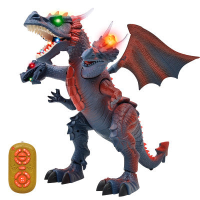 Remote control electric dinosaur toy model will walk and vocal early education puzzle intelligent three-headed dragon children's toys