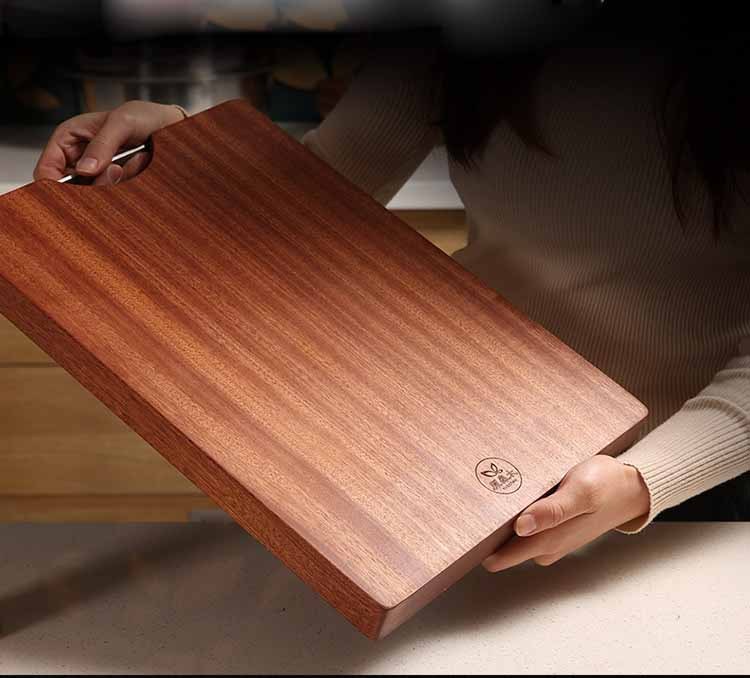 Planche à découper antibactérienne simple en ébène pour la maison