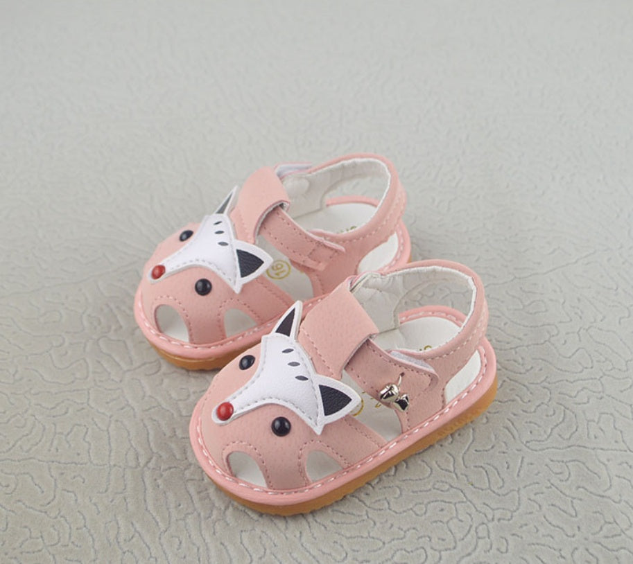Cartoon tendon soft bottom baotou baby called shoes non-slip toddler sandals