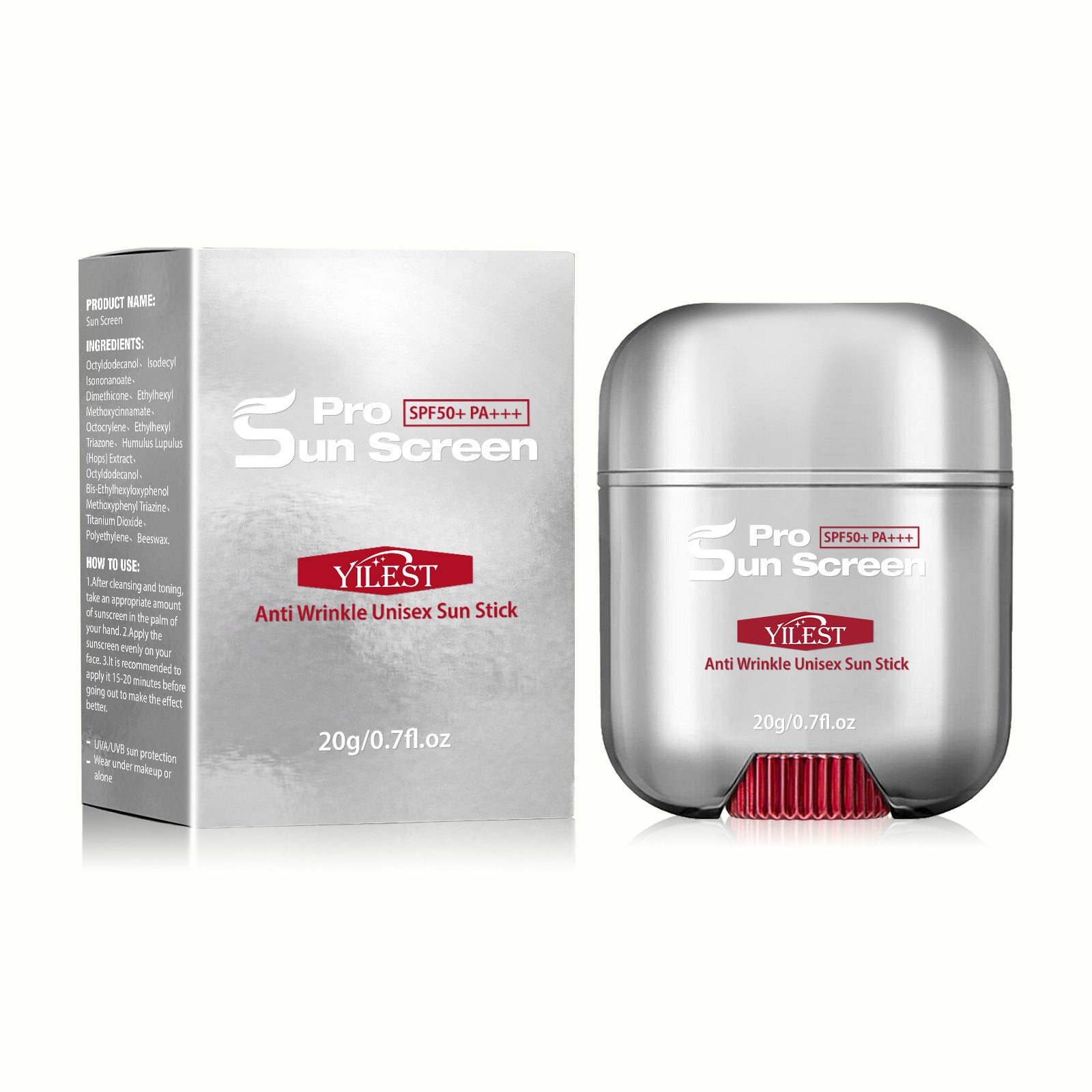 Crème Solaire Solide Réparatrice Corps Entier Spf50 Lotion Anti-lumière