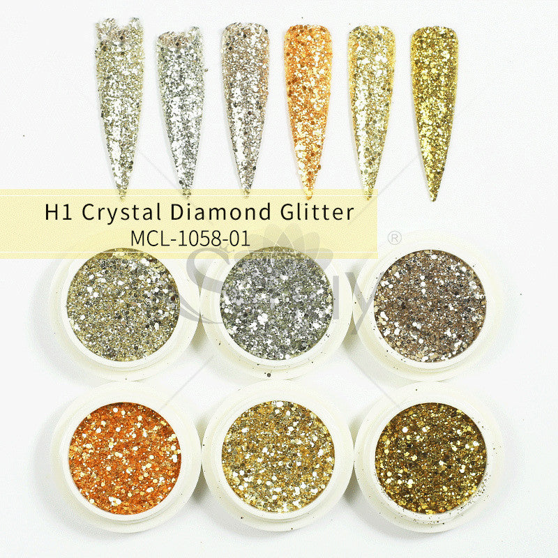 Poudre à Ongles Sirène Aurore Effet Paillettes