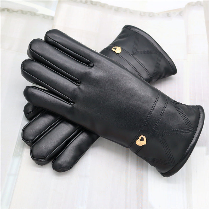 Gants en cuir homme chaud doublés polaire coton et duvet