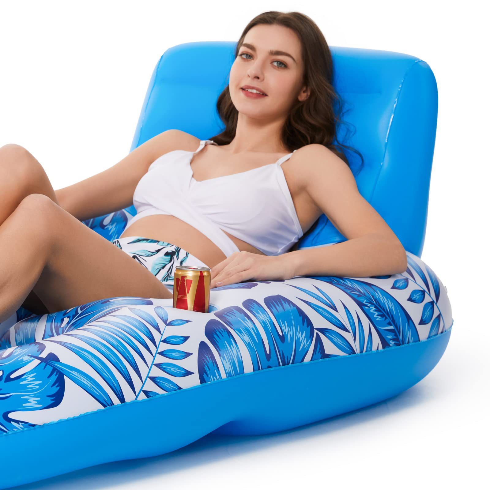 Fauteuil inclinable multifonctionnel bouée gonflable pour la baignade et la natation
