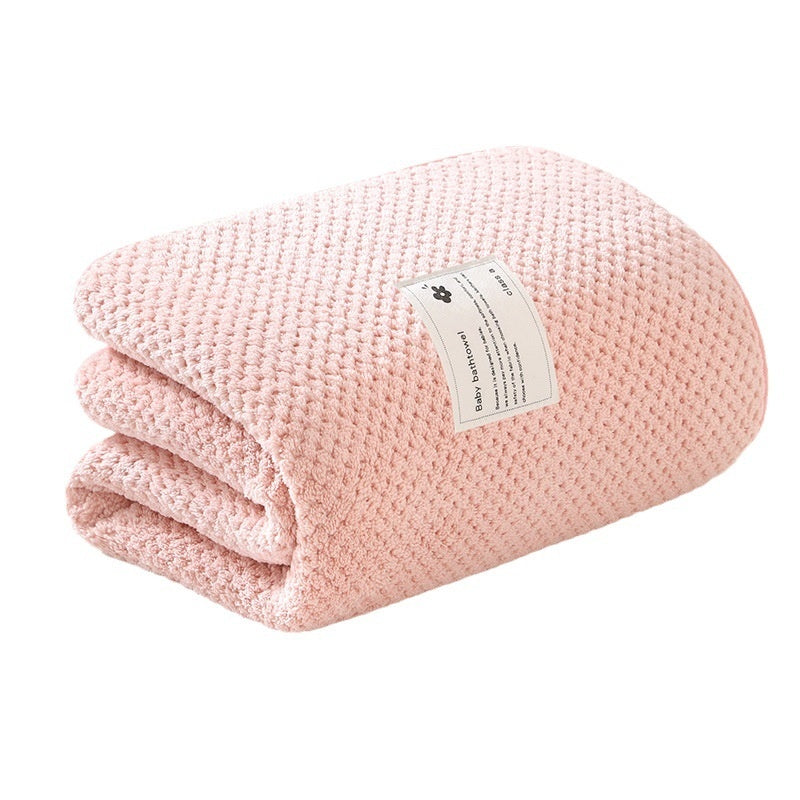 Serviette de bain épaissie, absorbante et douce pour nouveau-né