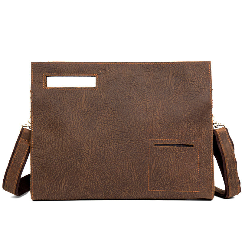 Sac à main décontracté en cuir sac bandoulière messager Crazy Horse