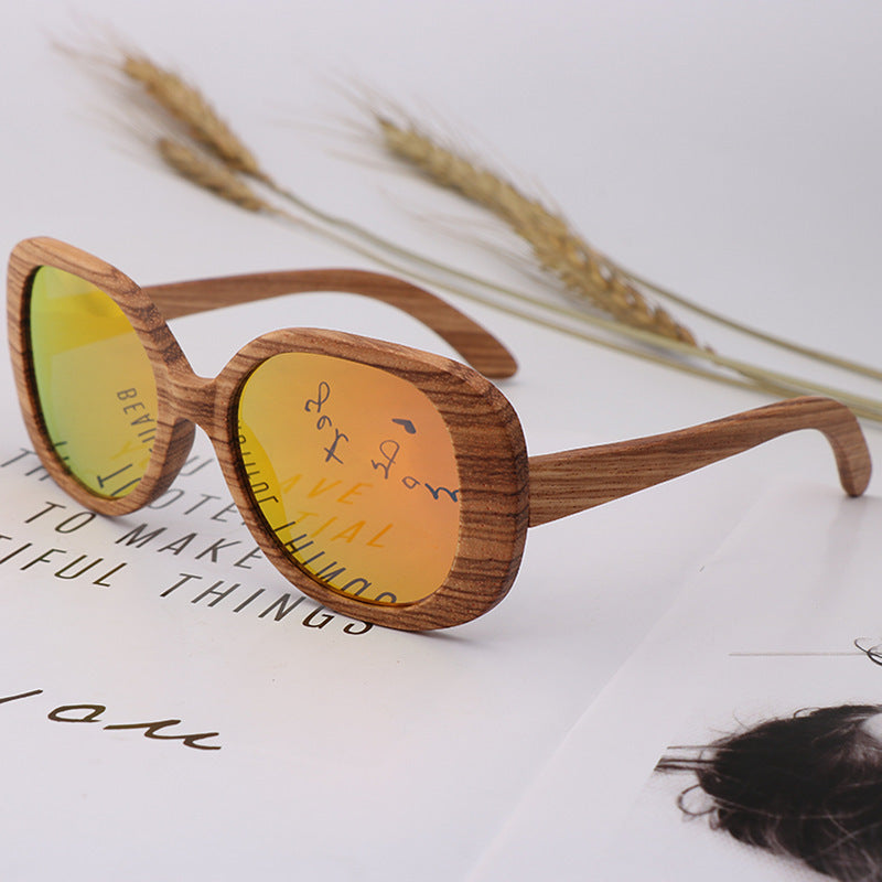 Lunettes de soleil en bambou et bois, mode cycliste d'extérieur pour hommes et femmes